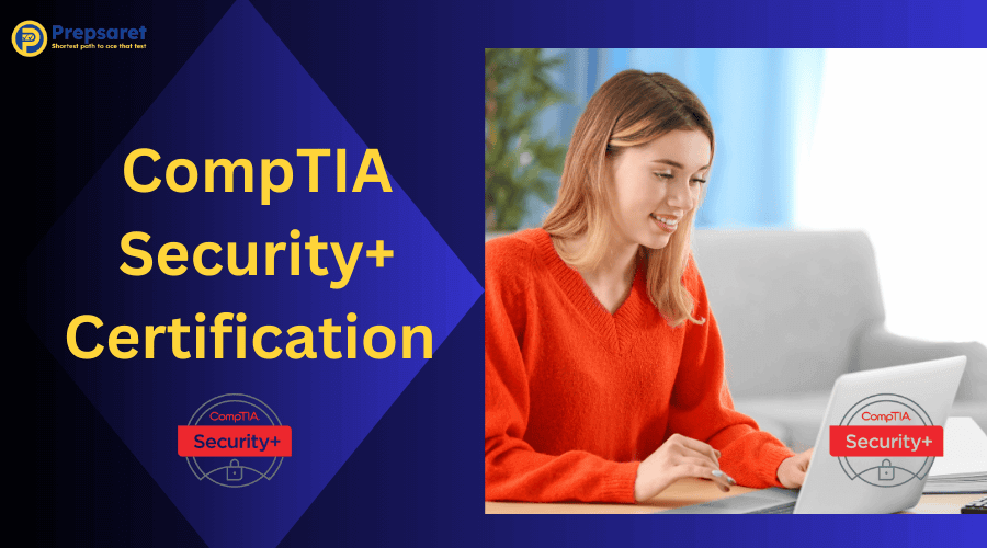 A person preparing for the CompTIA Security+ exam online