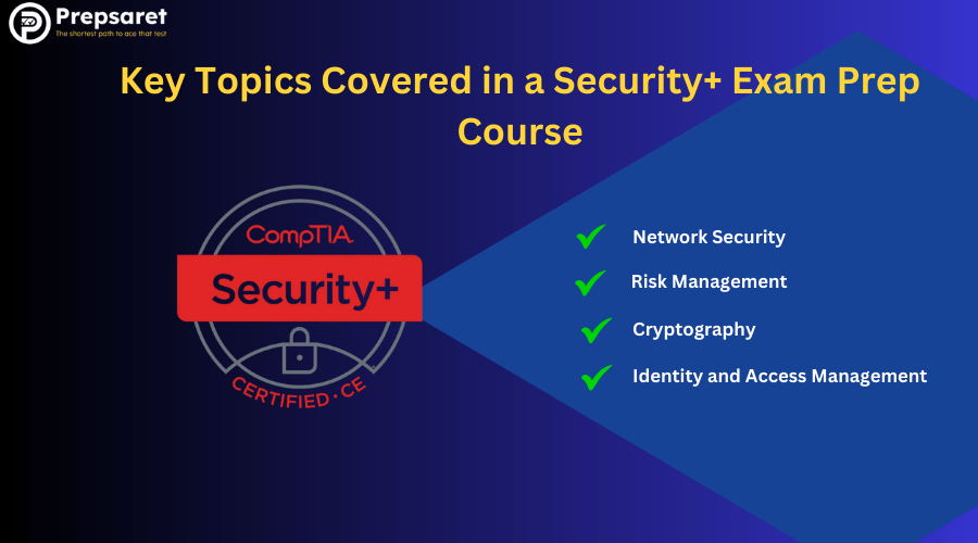 Overview of the Key Topics Covered in a Security+ Exam Prep Course
