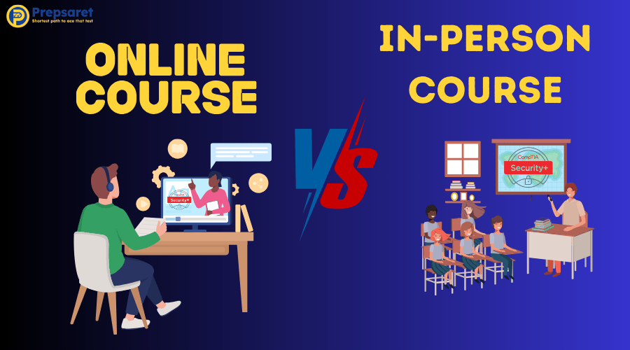 Key factors when choosing between When choosing between online and in-person CompTIA Security+ course