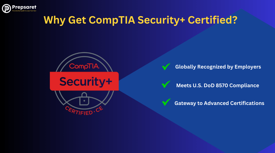 Overview why a person should get CompTIA Security+ certified