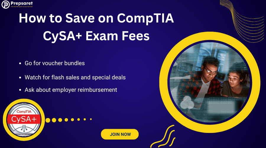 Two people studying for the CompTIA CySA exam together 
