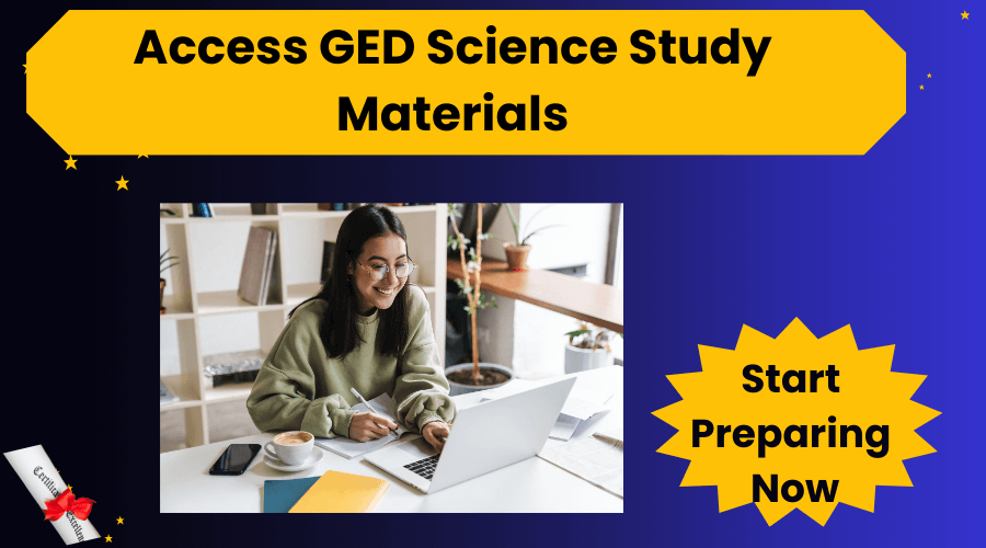 Access GED science study materials 