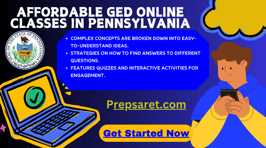 Affordable GED online classes in Pennsylvania 