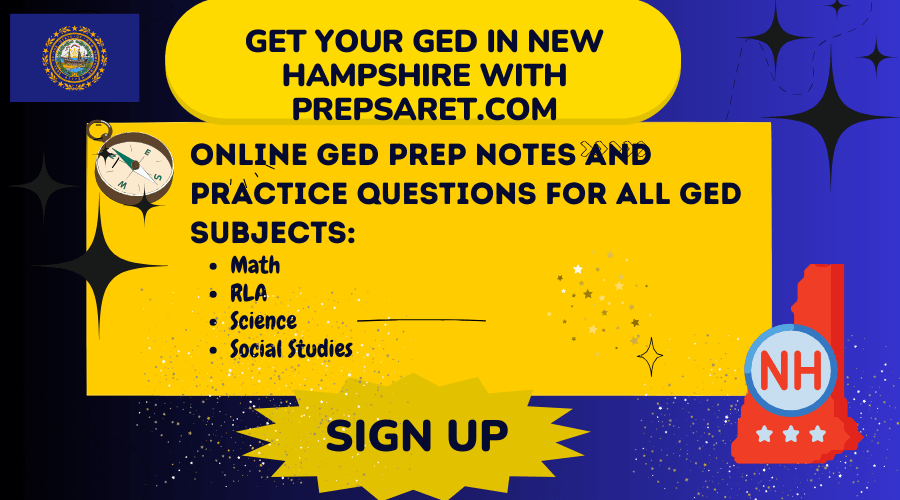 Get-your GED in New Hampshire with Prepsaret.com