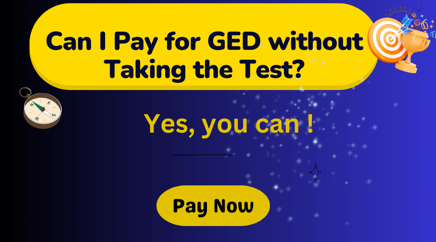 can i pay for GED without taking the test