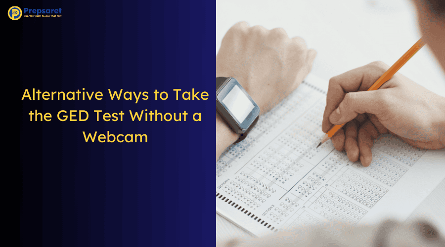 A student taking an offline test