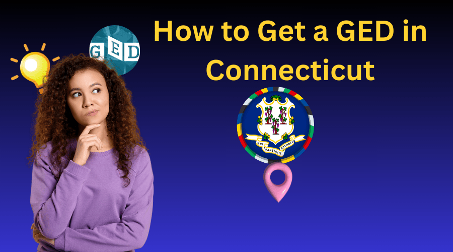 A student thinking about how to earn a GED in Connecticut.