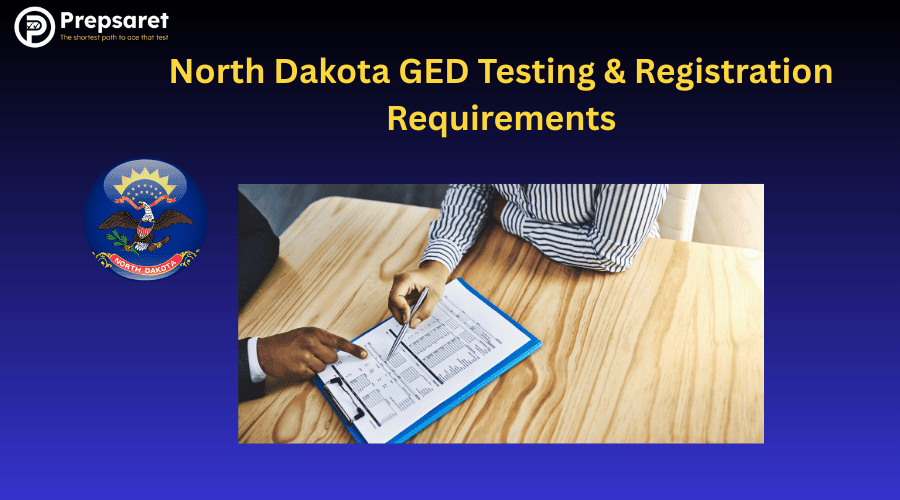 2 people reviewing the North Dakota GED Testing & Registration Requirements