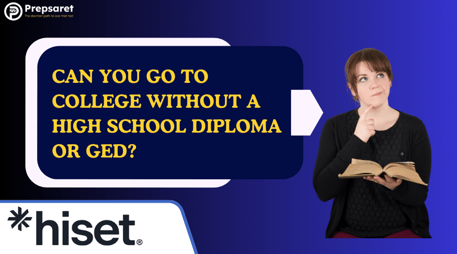 A person wondering if she can go to college without High School Diploma.