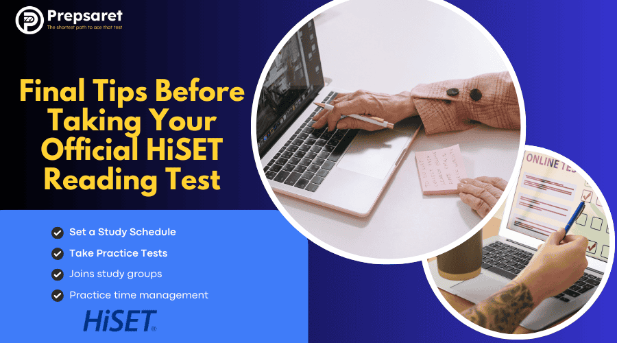 Final Tips Before Taking Your Official HiSET Reading Test