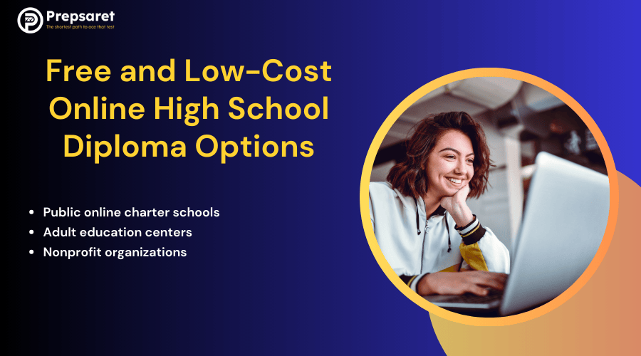 A person attending a HiSET online charter class