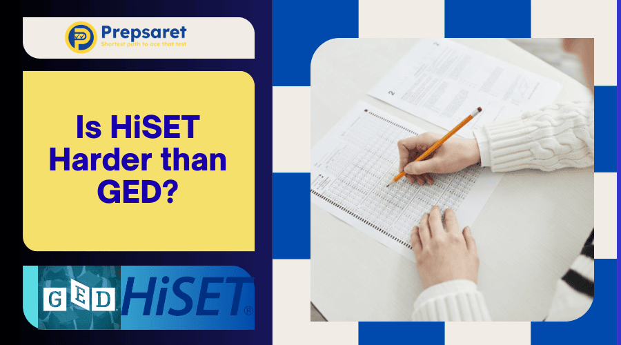 Is the HiSET Harder Than the GED? A comparison of the two high-school equivalency exams in terms of exam difficulty.