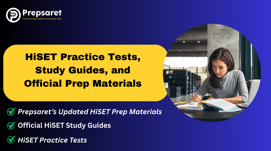 A person studying for the HiSET exams