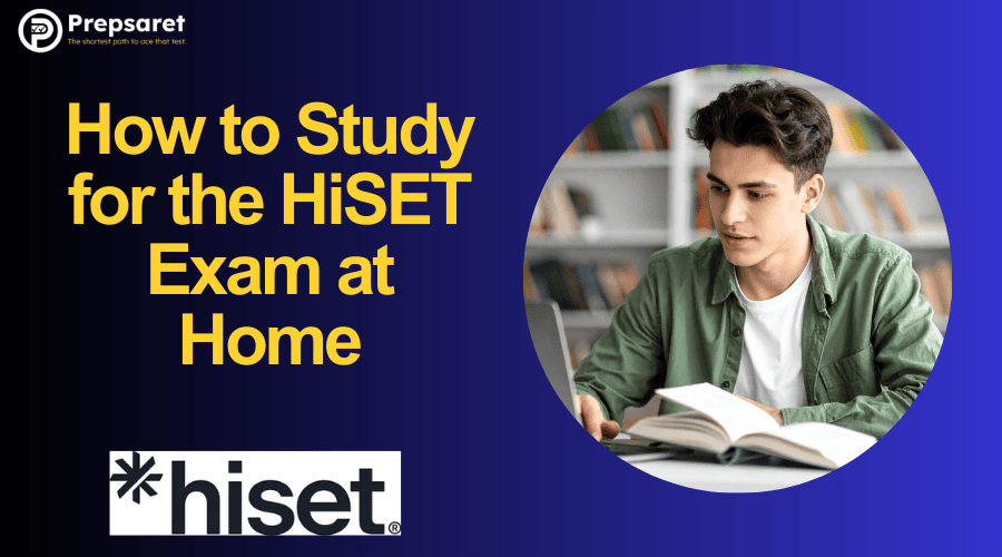 A person studying for the HiSET exams