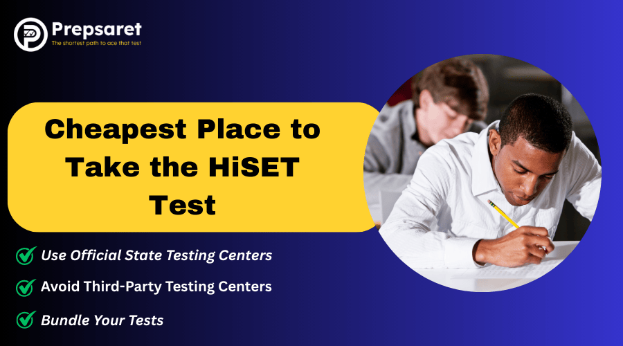 HiSET exam candiates taking an exam