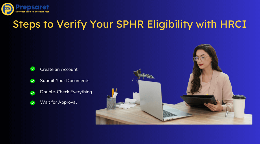 Overview of the steps to verify your SPHR eligibility with HRCI