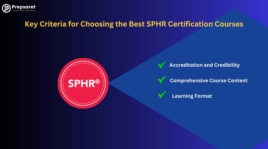 Overview of the Key Criteria for Choosing the Best SPHR Certification Courses