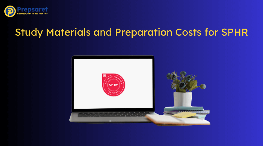 A depiction of the Study Materials and Preparation Costs for SPHR
