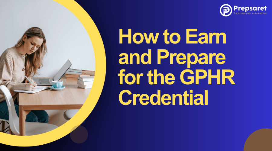 A person preparing for the GP[HR exam using various resources