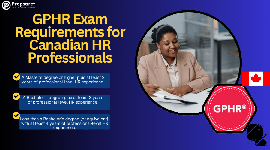 Canadian HR professional reviewing GPHR exam requirements and eligibility.