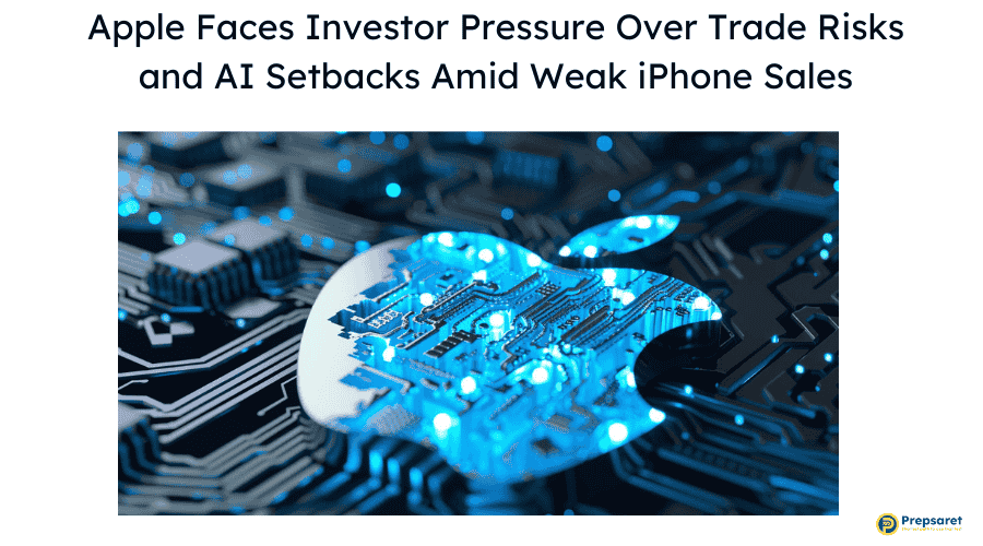 Apple Faces Investor Pressure Over Trade Risks and AI Setbacks Amid Weak iPhone Sales