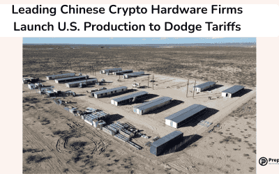 Leading Chinese Crypto Hardware Firms Launch U.S. Production to Dodge Tariffs