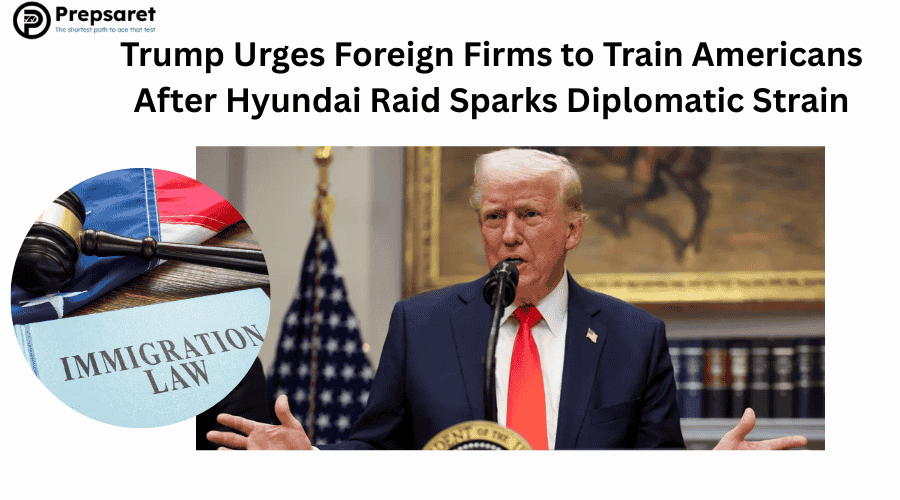 Trump Urges Foreign Firms to Train Americans After Hyundai Raid Sparks Diplomatic Strain