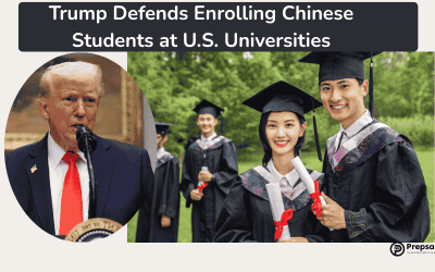 Trump Defends Enrolling Chinese Students at U.S. Universities