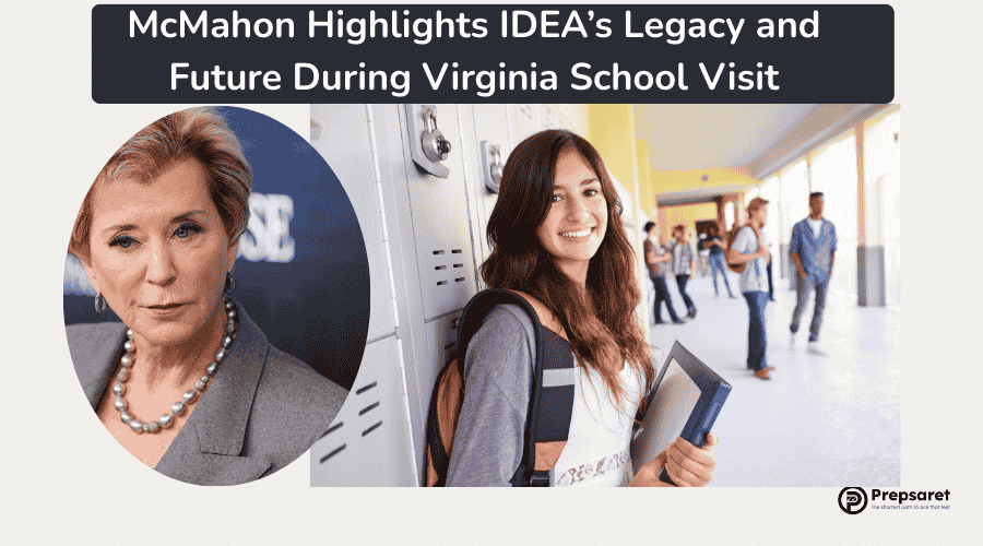 McMahon Highlights IDEA’s Legacy and Future During Virginia School Visit