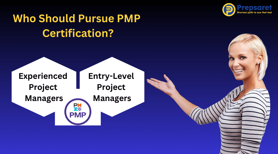 A list of professionals who should consider pursuing PMP certification.