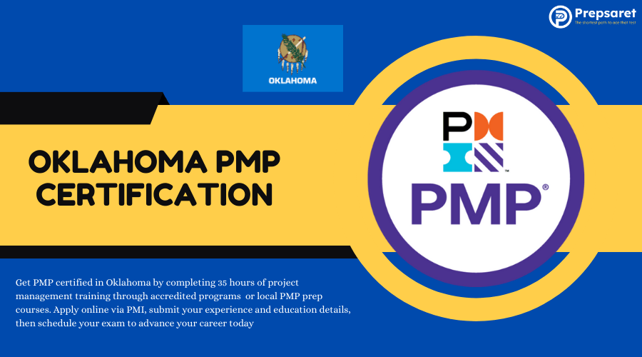 Top reasons to choose PMP certification in Oklahoma, including career advancement, high demand in local industries, increased earning potential, strong project management community, and preparation for leadership roles.