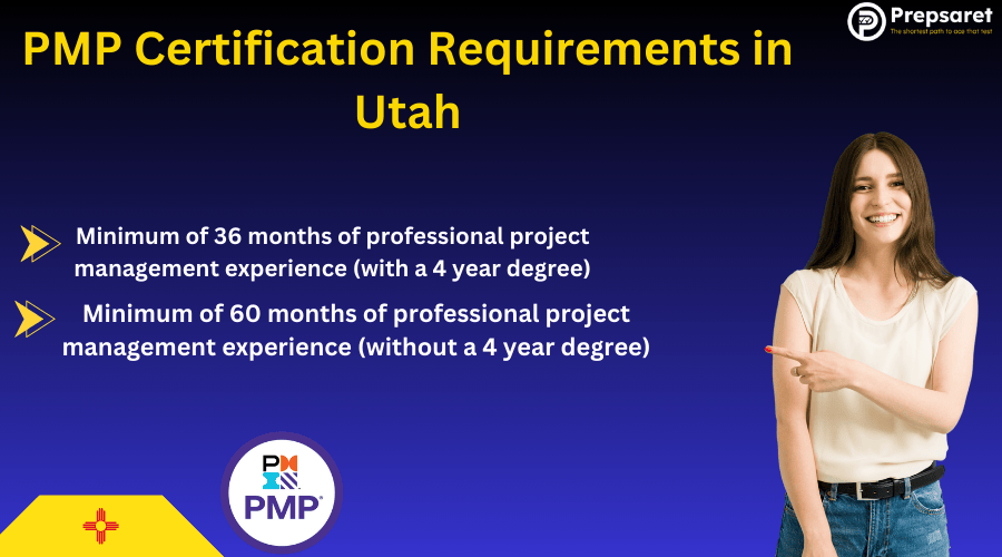 List of PMP Certification Requirements in Utah