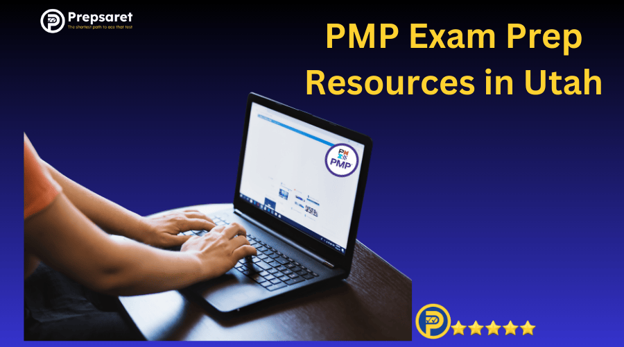 A student preparing for the PMP exam using the best prep resources in Utah