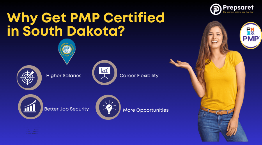 list of Key reasons to pursue PMP certification in South Dakota