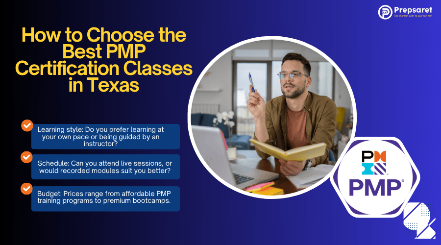 Guide to choosing the best PMP certification classes in Texas.