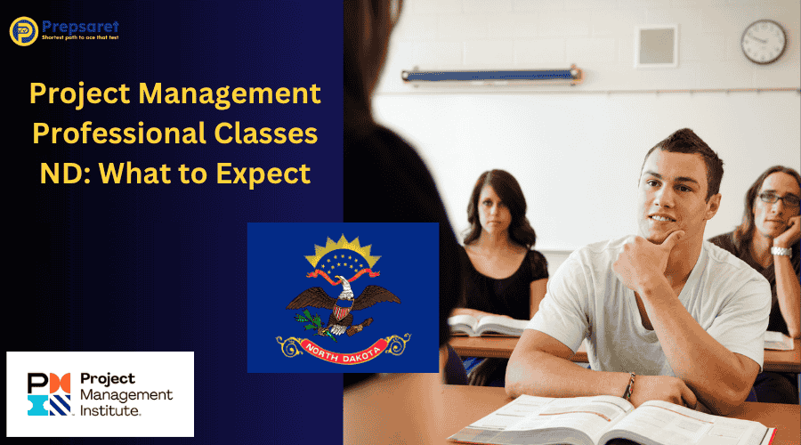 PMP exam candidates in a classroom