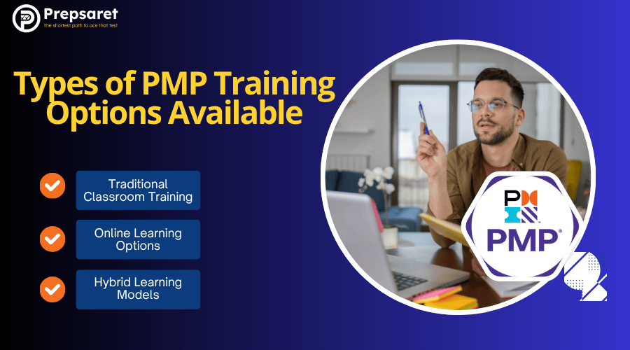 List of different types of PMP certification classes available .