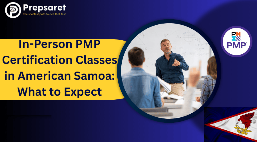 An instructor teaching a PMP class