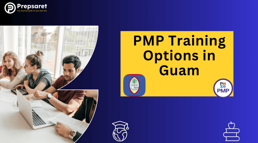 Students in Guam preparing for the PMP certification exam using a variety of local training options.