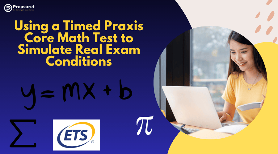 A Praxis candidate studying on a laptop 