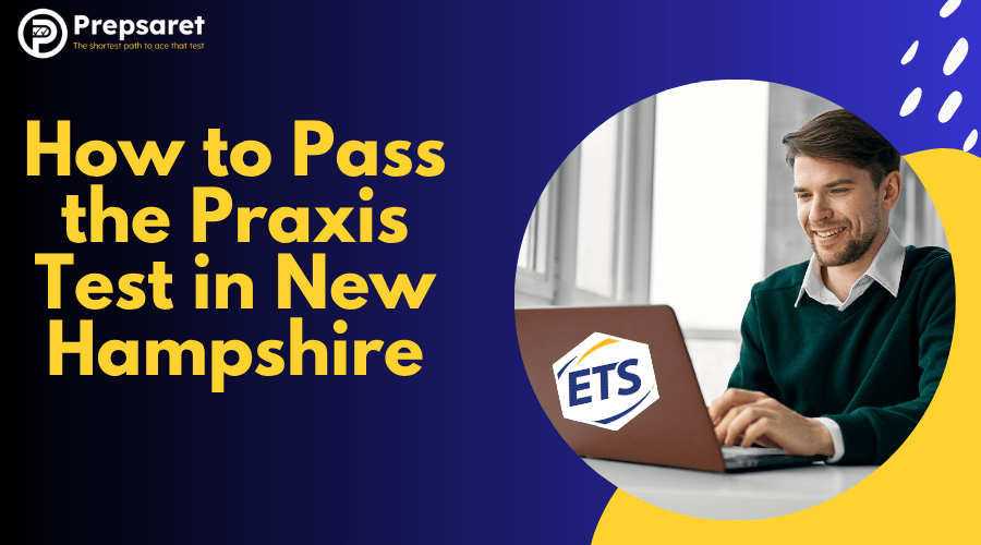 A student preparing for the Praxis exam using tips to pass on the first attempt.