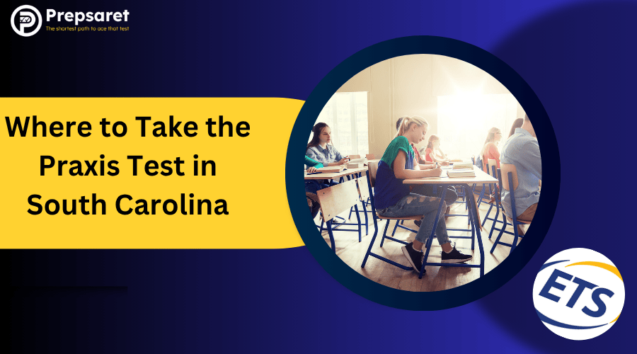 Students taking the Praxis tests at test centers in South Carolina.