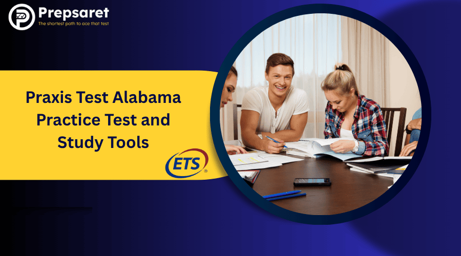 Students preparing for the Praxis exam using Alabama Praxis practice tests and study tools.