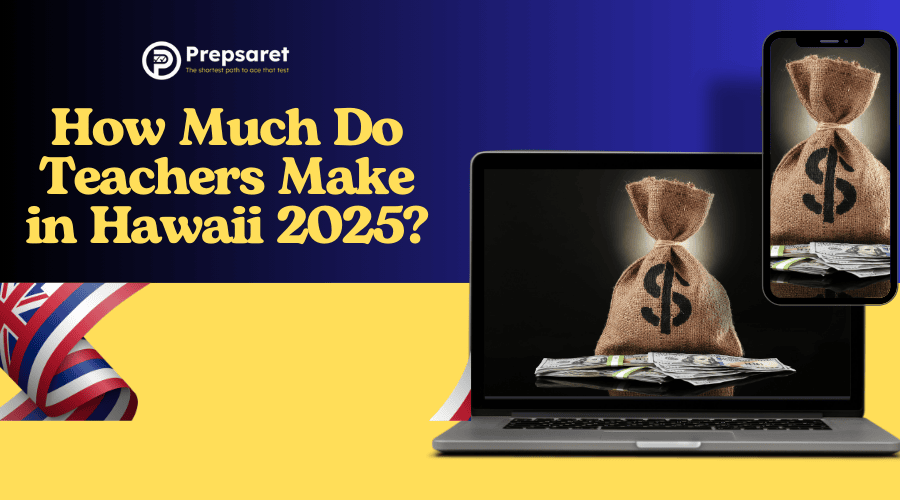 the 2025 salary range for teachers in Hawaii, including entry-level salaries, average annual pay, and maximum earnings based on experience and education level.