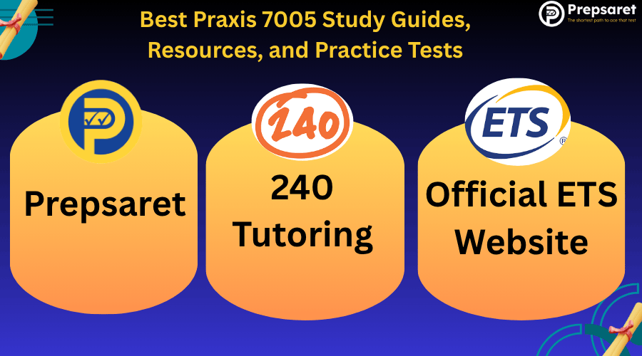 The Prepsaret, 240 Tutoring, and ETS logos
