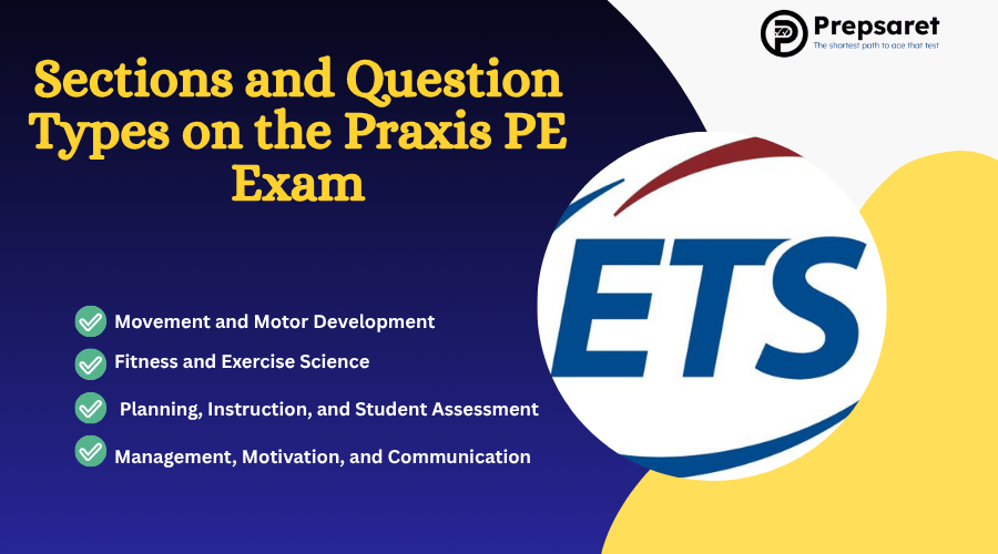 the ETS logo and a summary of the Praxis 5091 sections