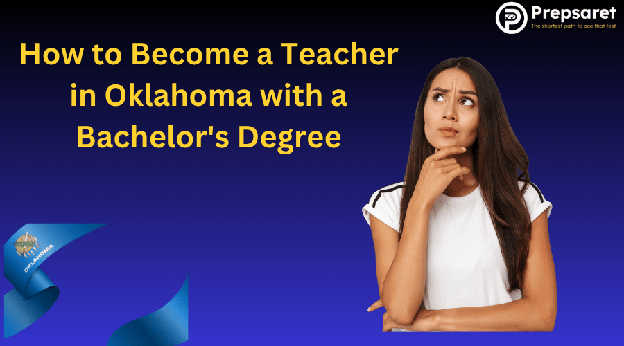 Woman suggesting guidance on how to become a teacher in Oklahoma with a bachelor&rsquo;s degree