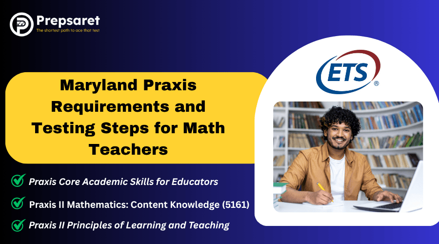 A person staudying for the Praxis math exams