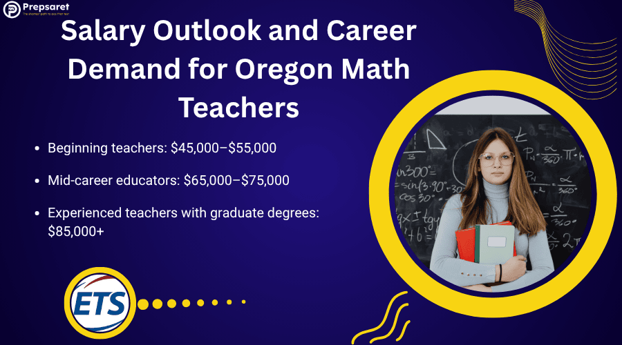 A math teacher in front of a chalk board 