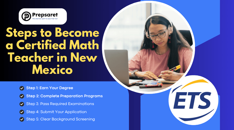 A person preparing for a Praxis math test in New Mexico